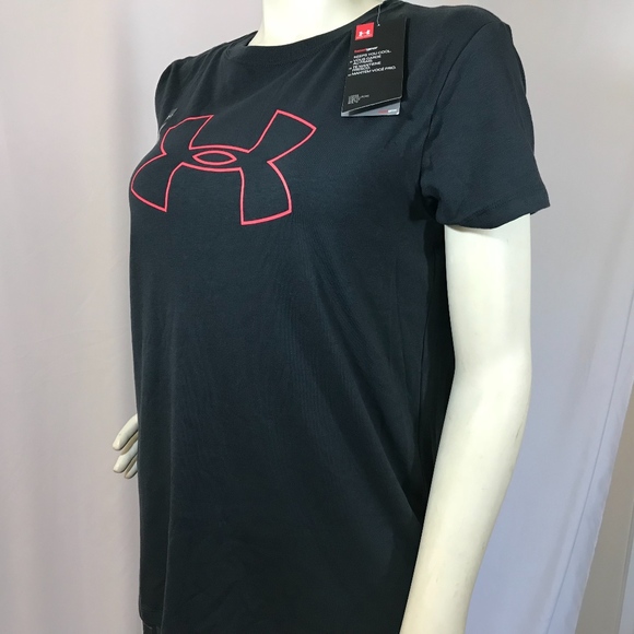Under Armour UA Big Logo T Shirt TEE Short Sleeve - Picture 7 of 8
